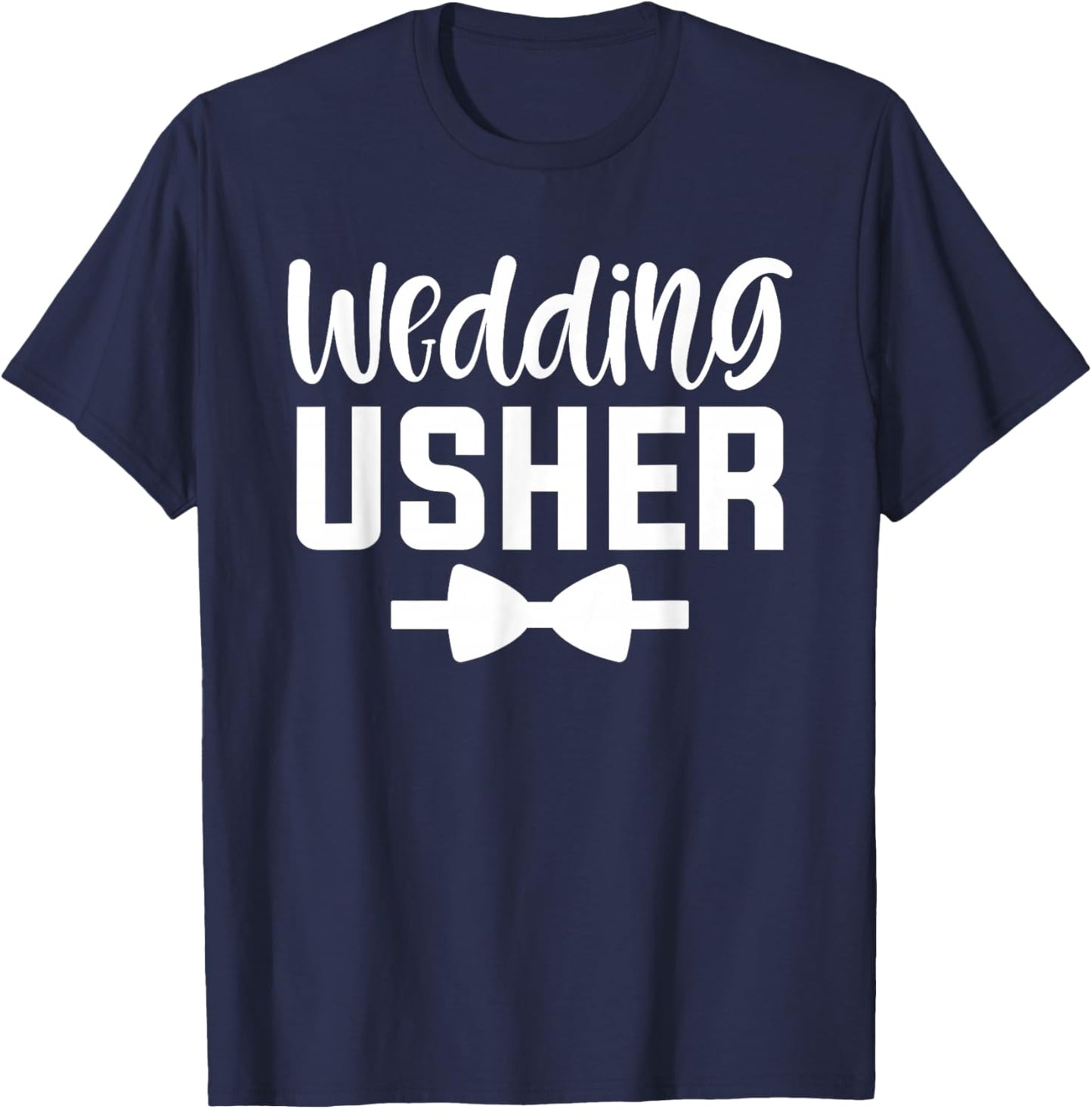 Wedding Usher Golden Wedding Anniversary T-Shirt - T-Shirt | Navy