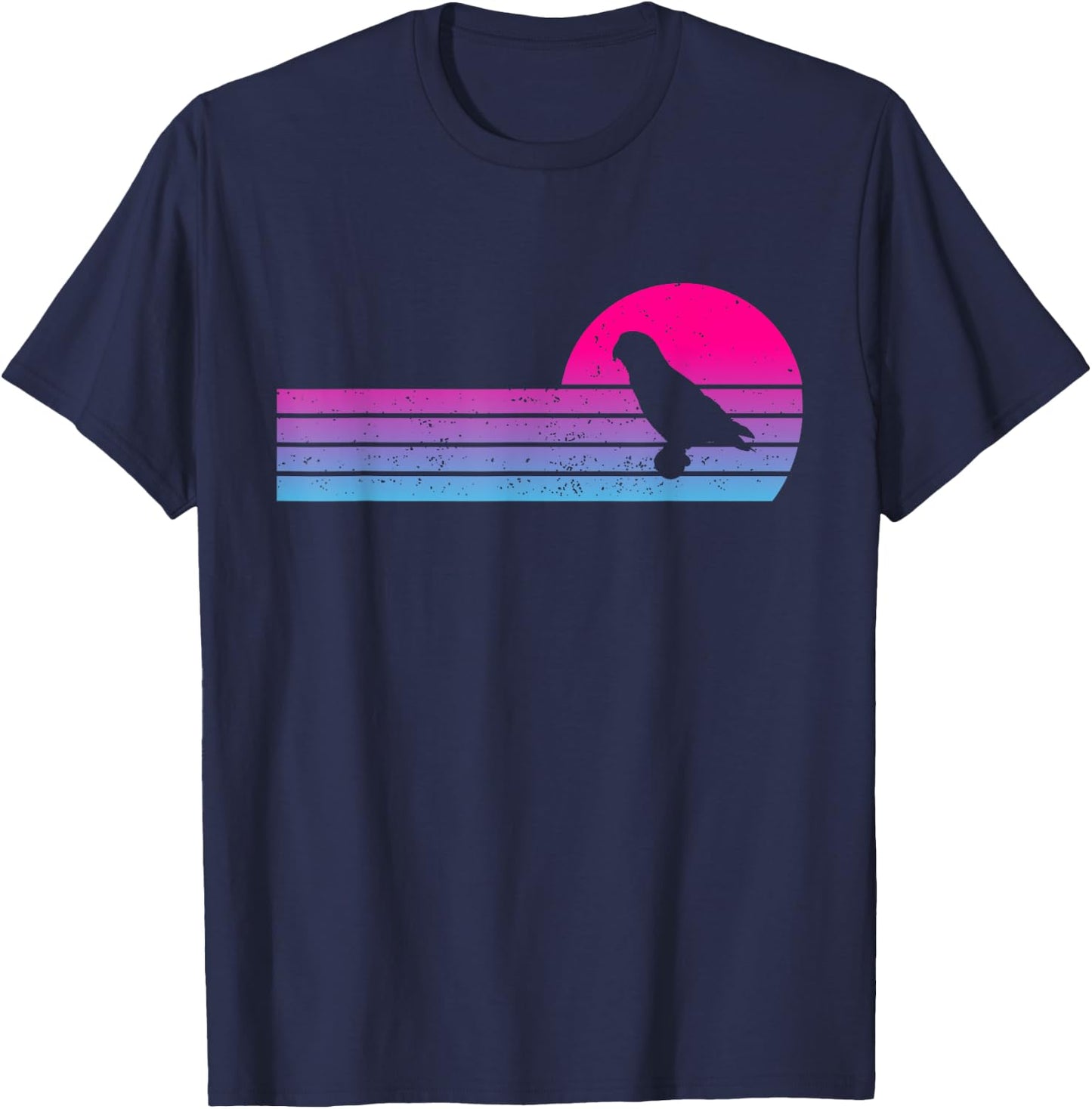 Meyers Parrot Vintage 70s 80s Retro Parrot Lover T-Shirt - T-Shirt | Navy