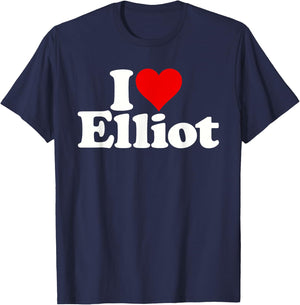 I Love Heart Elliot T-Shirt - T-Shirt | Navy