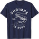 Shrimps is Bugs - Funny Tattoo Inspired Meme T-Shirt - T-Shirt | Navy