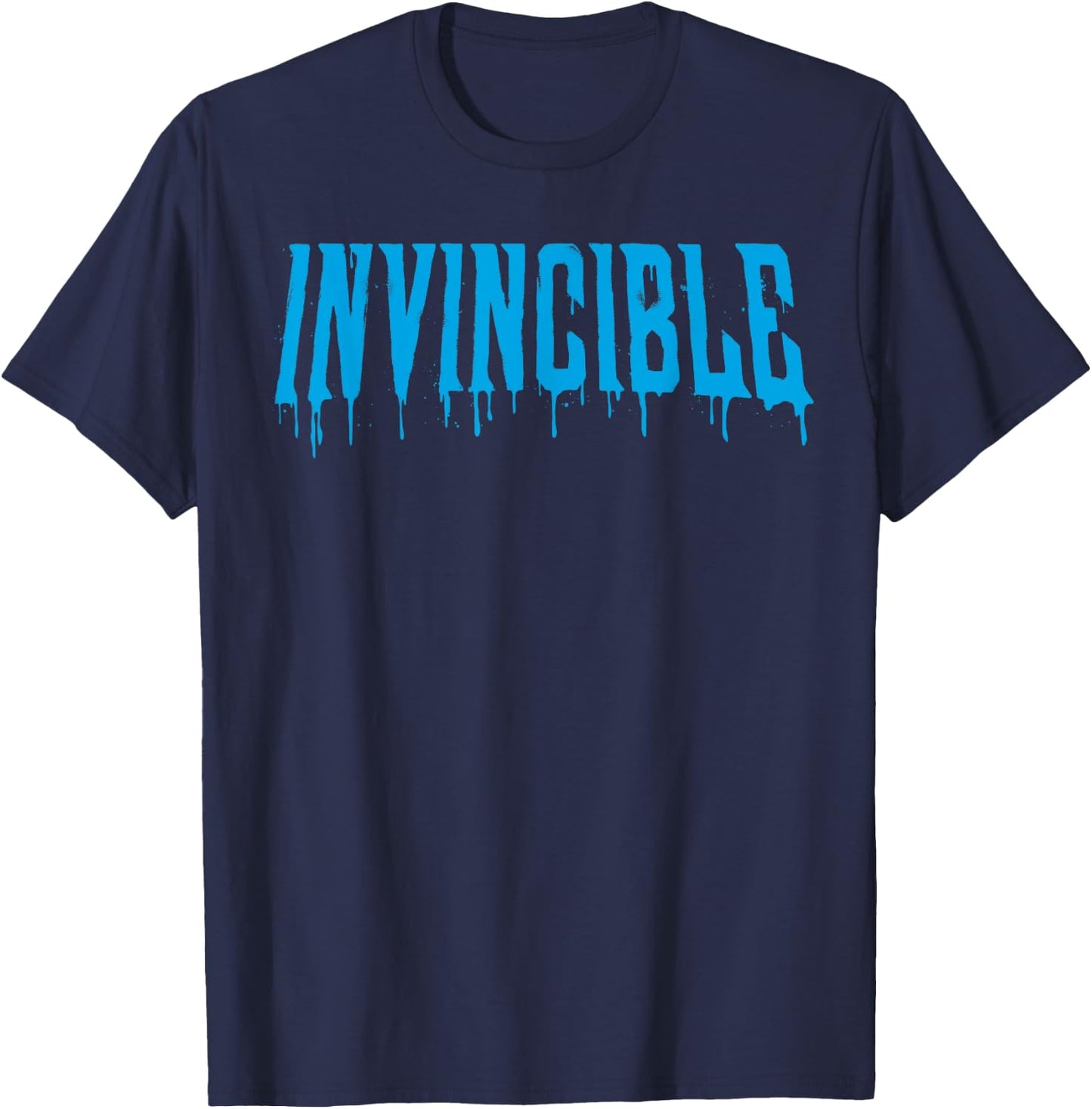Invincible - Paint Drip Logo T-Shirt - T-Shirt | Navy