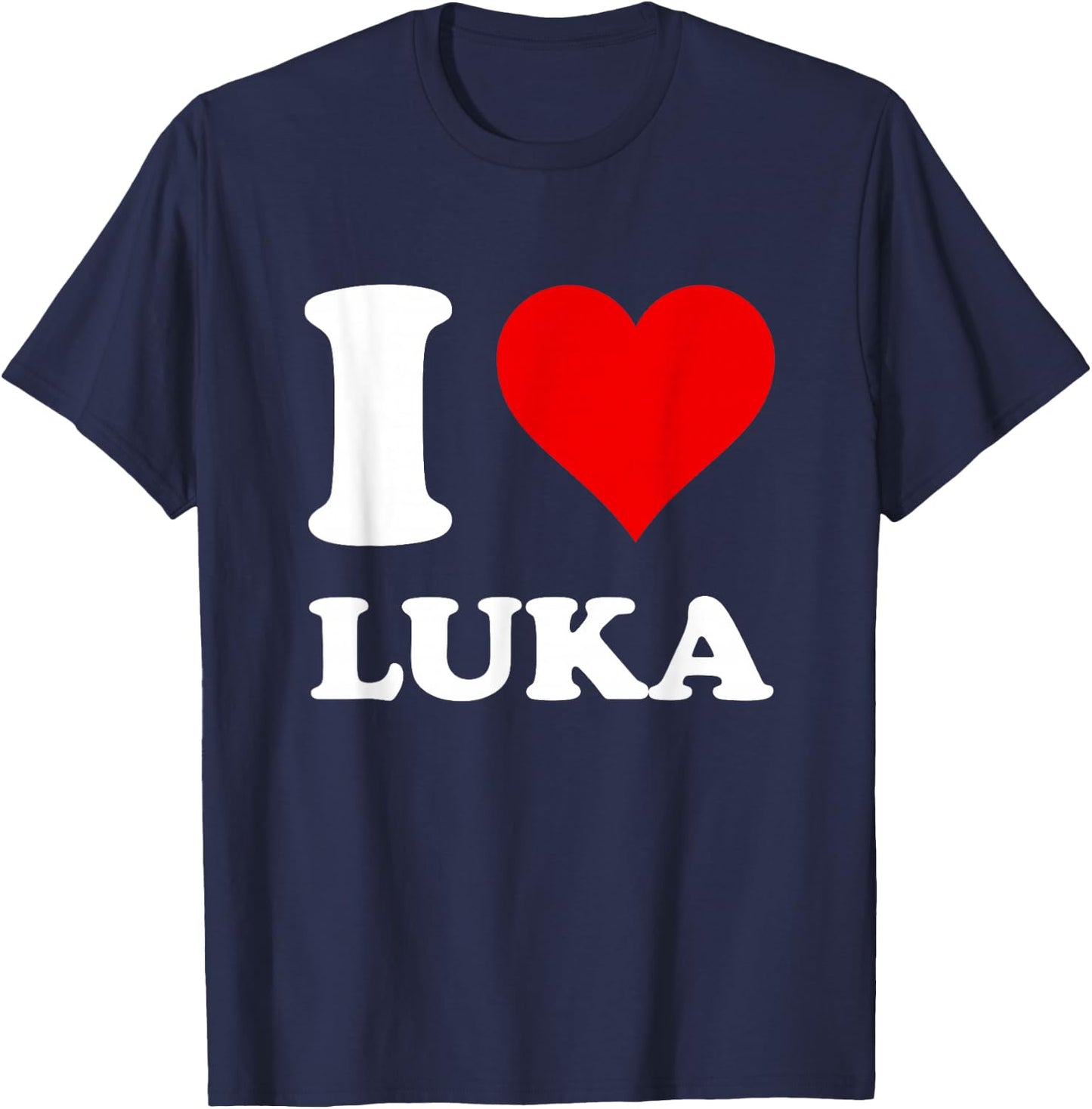 I Love Luka T-Shirt - T-Shirt | Navy