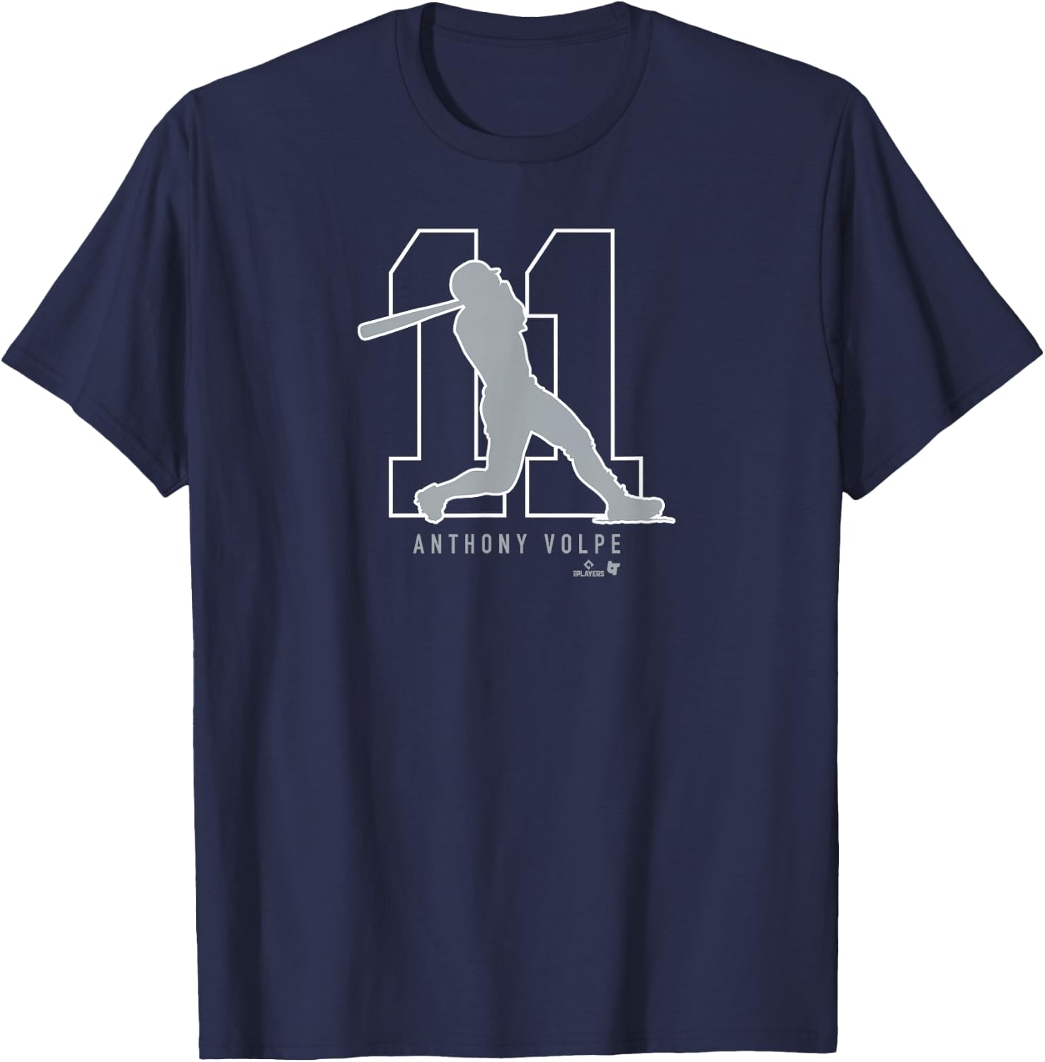 Anthony Volpe - 11 - New York Baseball T-Shirt - T-Shirt | Navy