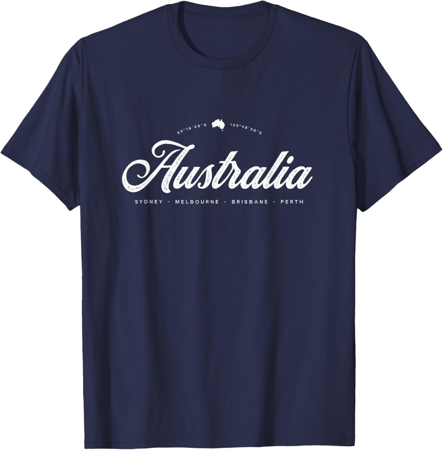 Australia Vintage Retro T-Shirt - T-Shirt | Navy