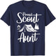 Proud Scout Aunt Camping Scouting Tent Scout Aunt Leader T-Shirt - T-Shirt | Navy