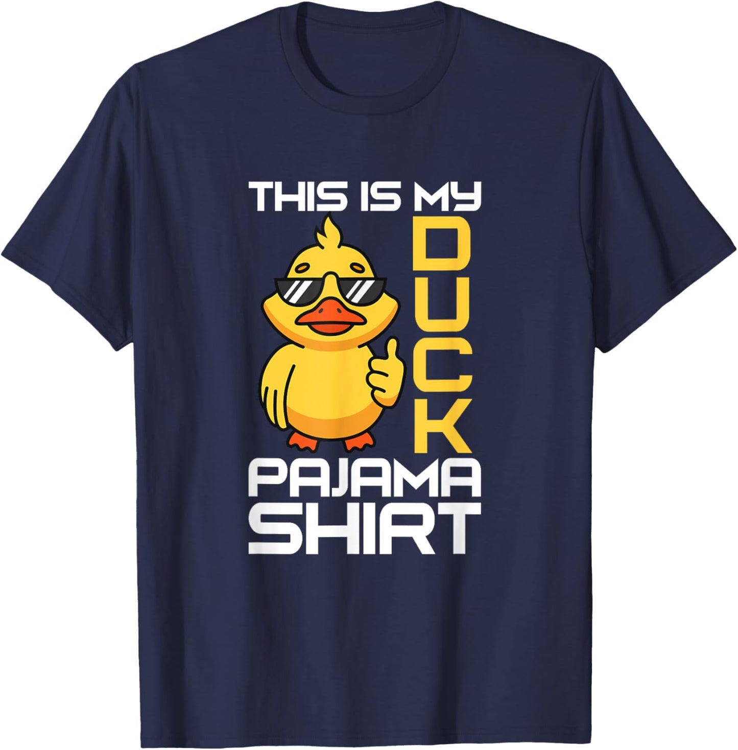 This Is My Duck Pajama Rubber Ducks Slumber Pajamas Party T-Shirt - T-Shirt | Navy