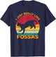 Fossa Retro Vintage | Cute Carnivore Saying | Madagascar Cat Men Women T-Shirt - T-Shirt | Navy