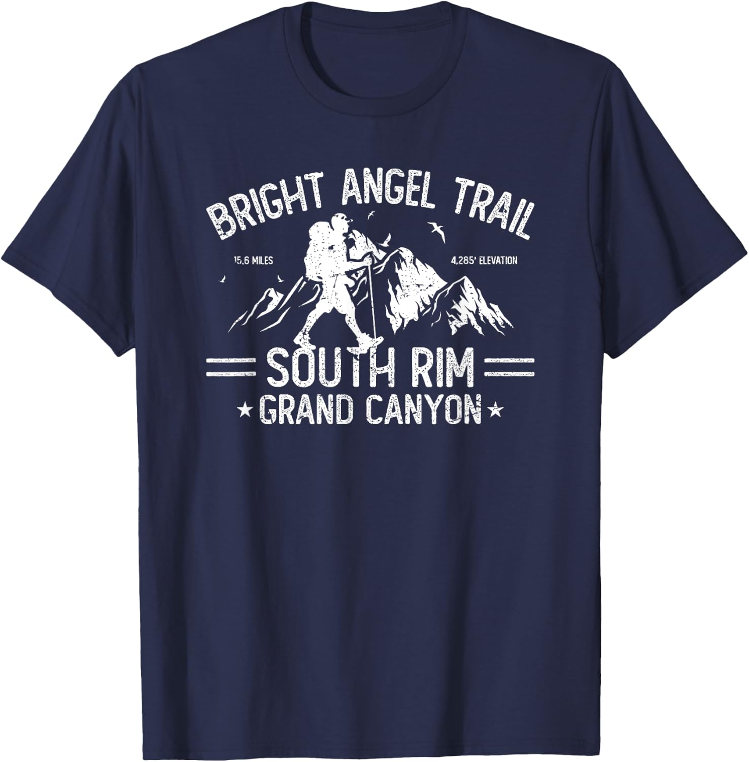 Bright Angel Trail South Rim Grand Canyon Hiking Outdoors T-Shirt - T-Shirt | Navy