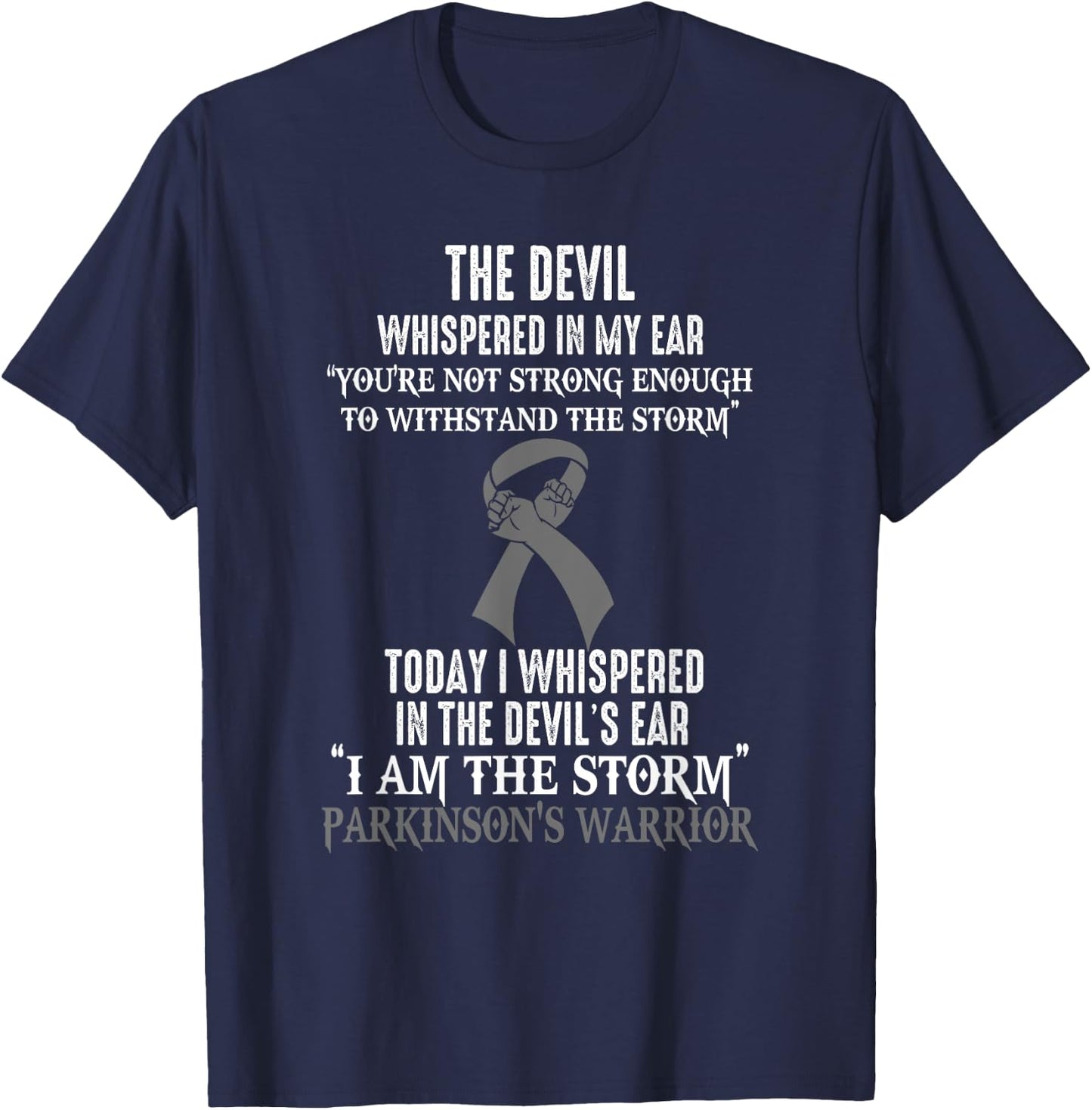 I Am The Storm Parkinson'S Awareness Warrior T-Shirt - T-Shirt | Navy