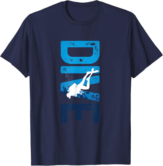 Dive | Underwater Scuba Diving | Diver T-Shirt - T-Shirt | Navy
