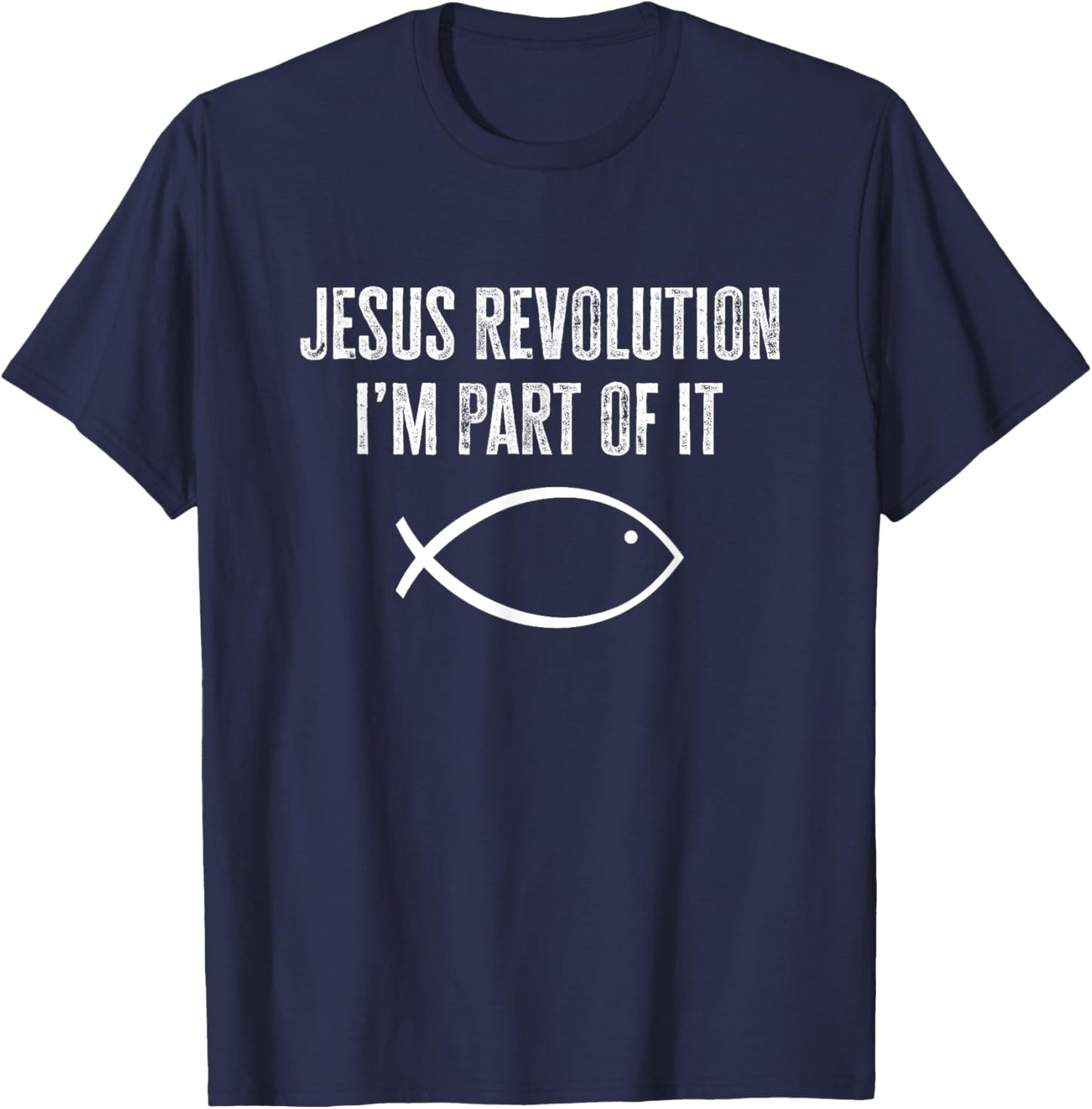 Jesus Revolution I'm Part of it - Marked by Jesus T-Shirt - T-Shirt | Navy