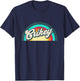 Indifference Retro Rainbow Crikey T-Shirt - T-Shirt | Navy