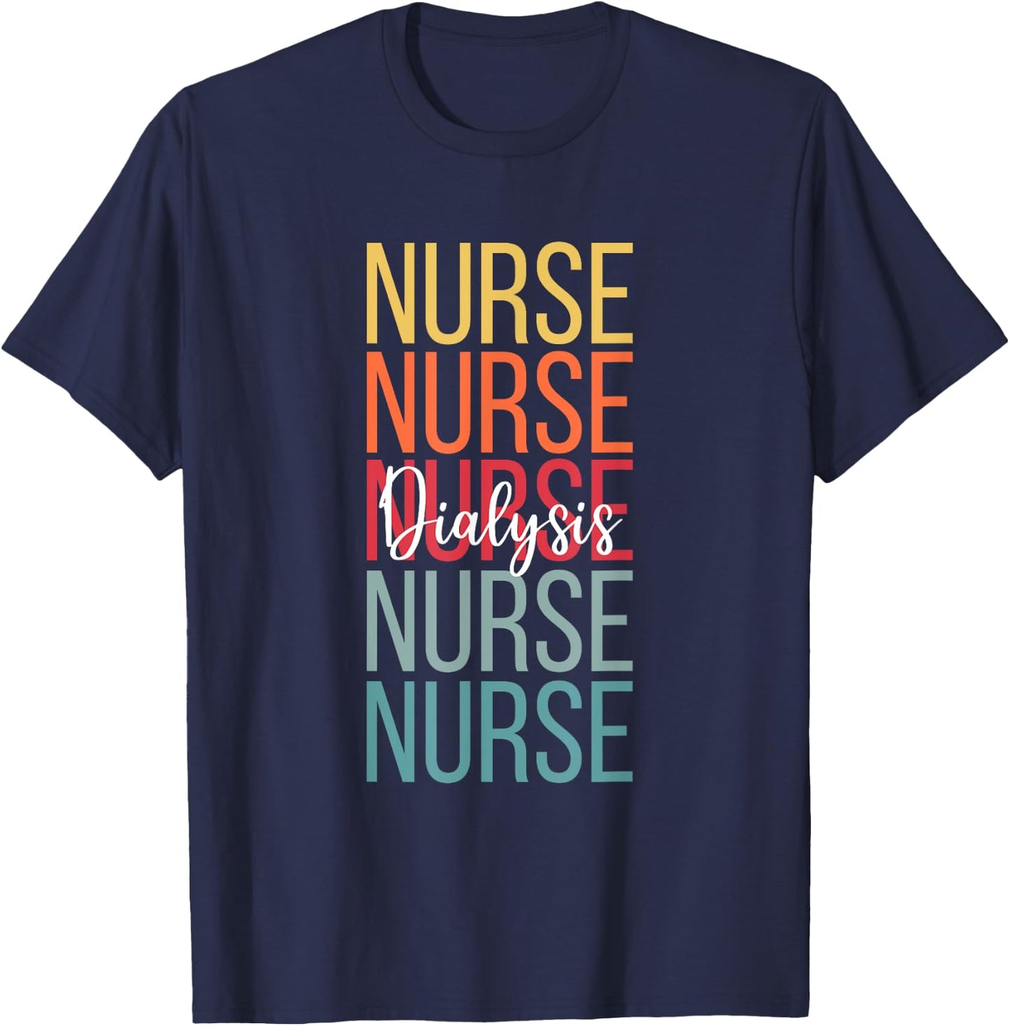 Dialysis Nurse Kidney RN Matching Hemodialysis Team Week T-Shirt - T-Shirt | Navy