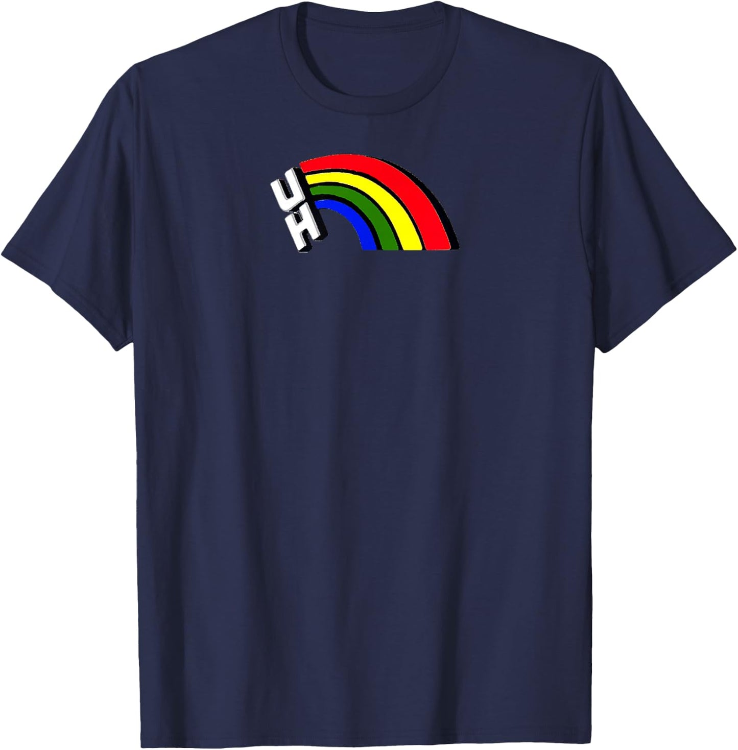 Hawaii Rainbow University Football Sports Logo T-Shirt - T-Shirt | Navy