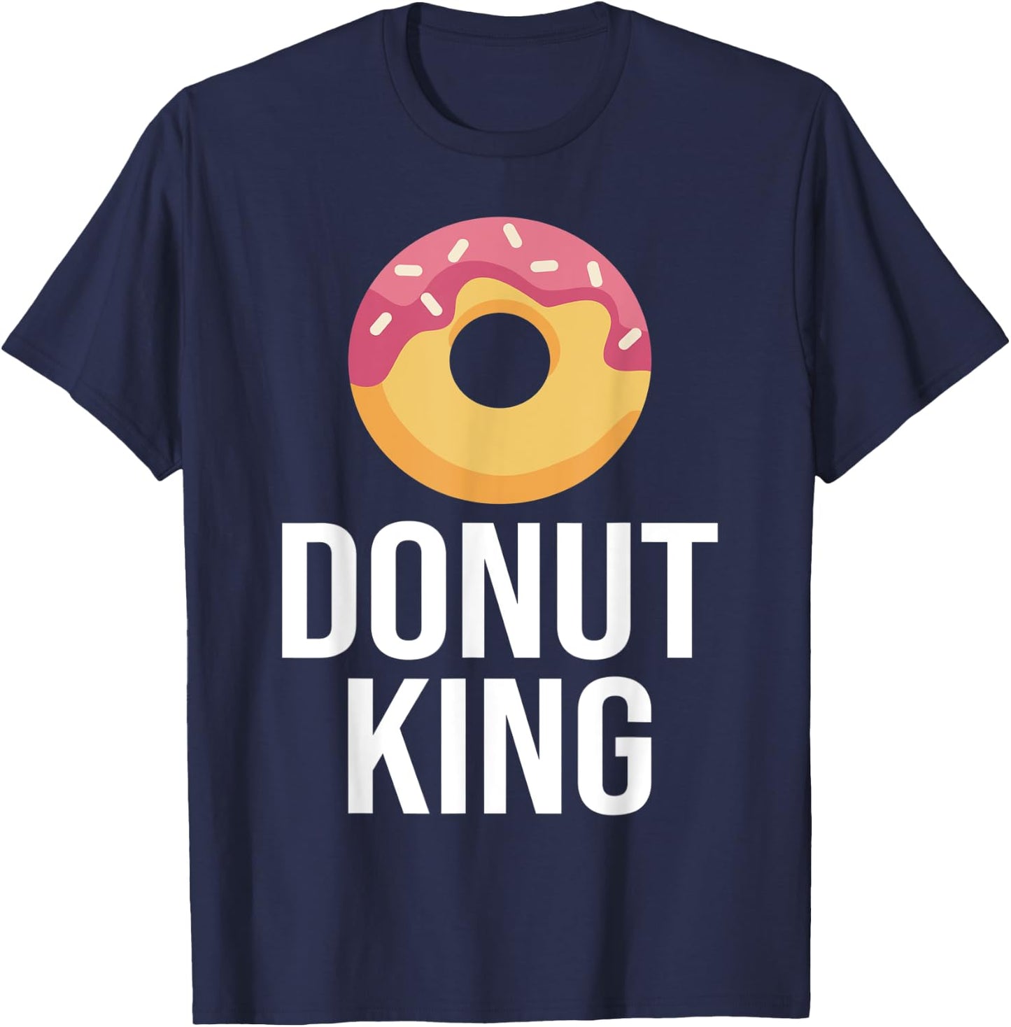 Donut King Snack Donut T-Shirt - T-Shirt | Navy