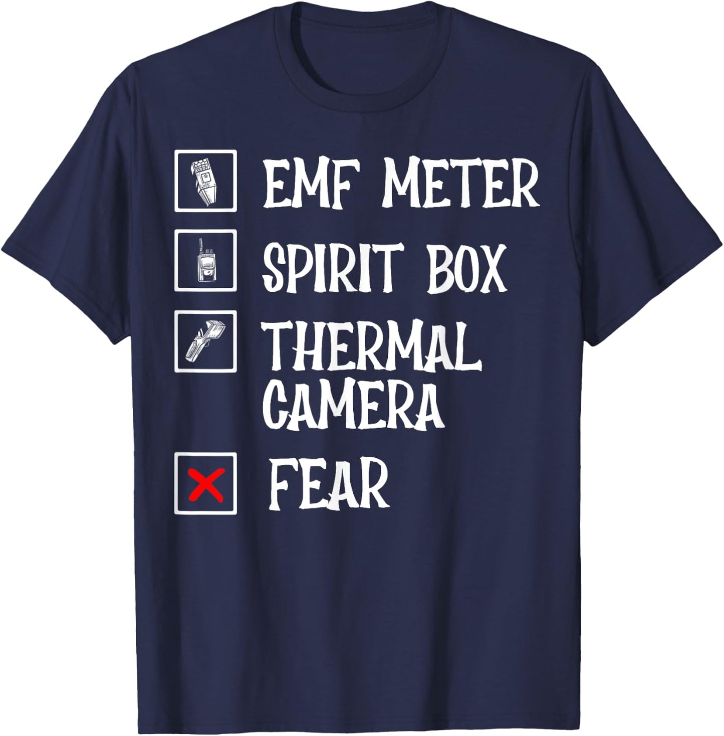 Phasmophobia - Ghost Hunter - Paranormal Investigators T-Shirt - T-Shirt | Navy