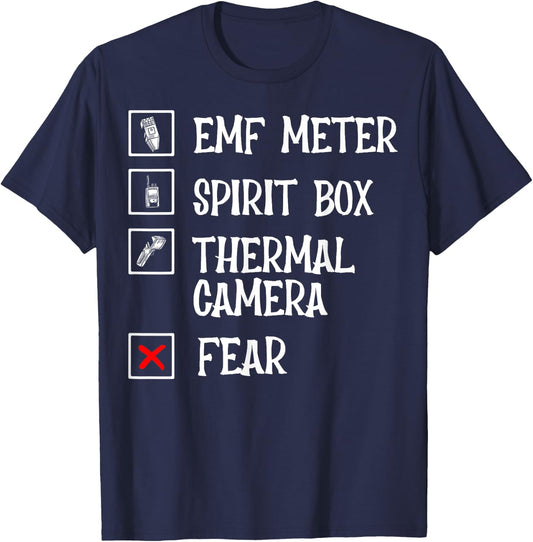 Phasmophobia - Ghost Hunter - Paranormal Investigators T-Shirt - T-Shirt | Navy