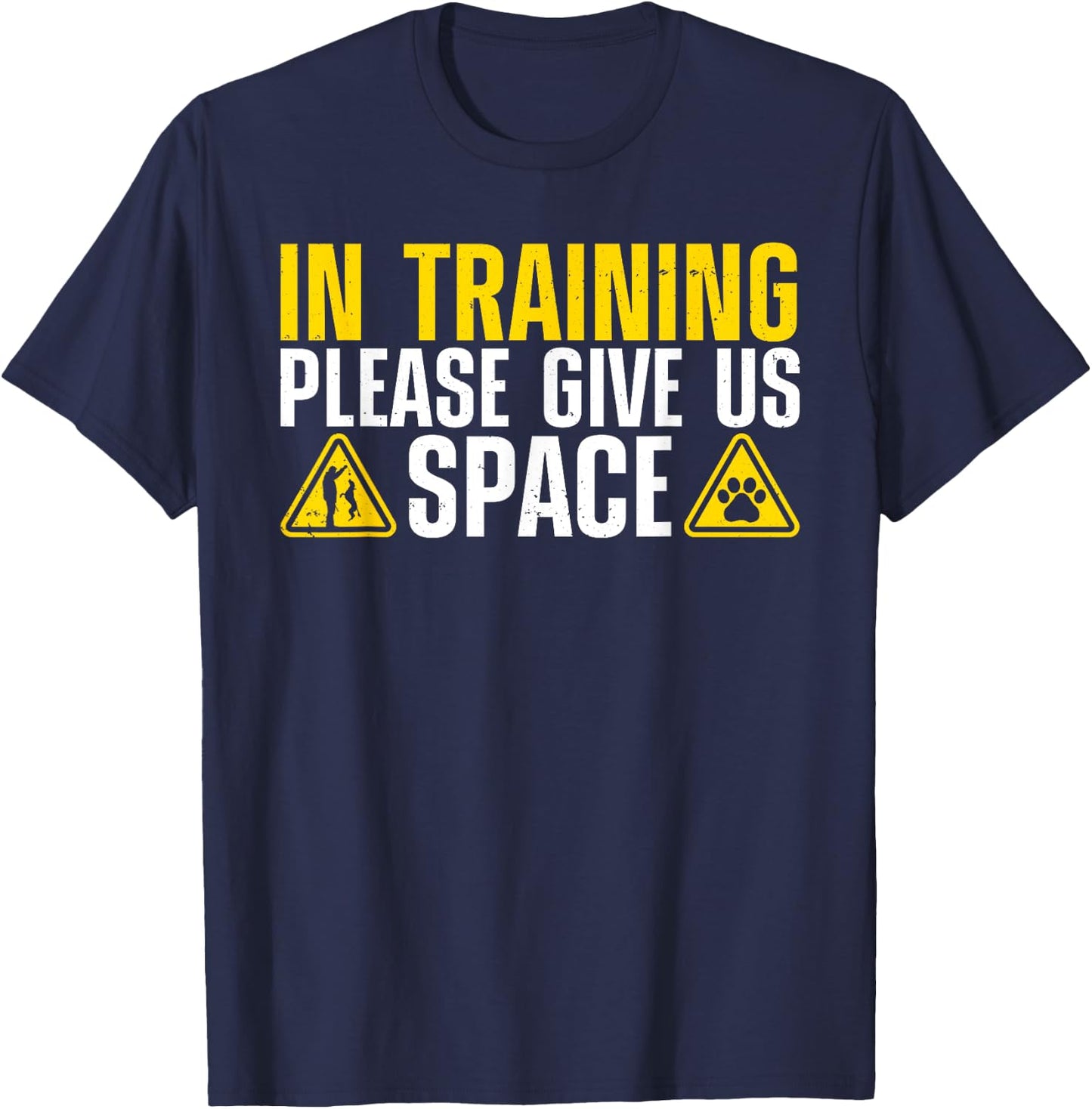 Funny Dog Training Art Women Dog Trainer Dog Lovers T-Shirt - T-Shirt | Navy