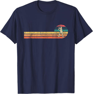 Retro Vintage Tennis Player - Sports Game Tournament Lover T-Shirt - T-Shirt | Navy