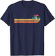 Retro Vintage Tennis Player - Sports Game Tournament Lover T-Shirt - T-Shirt | Navy