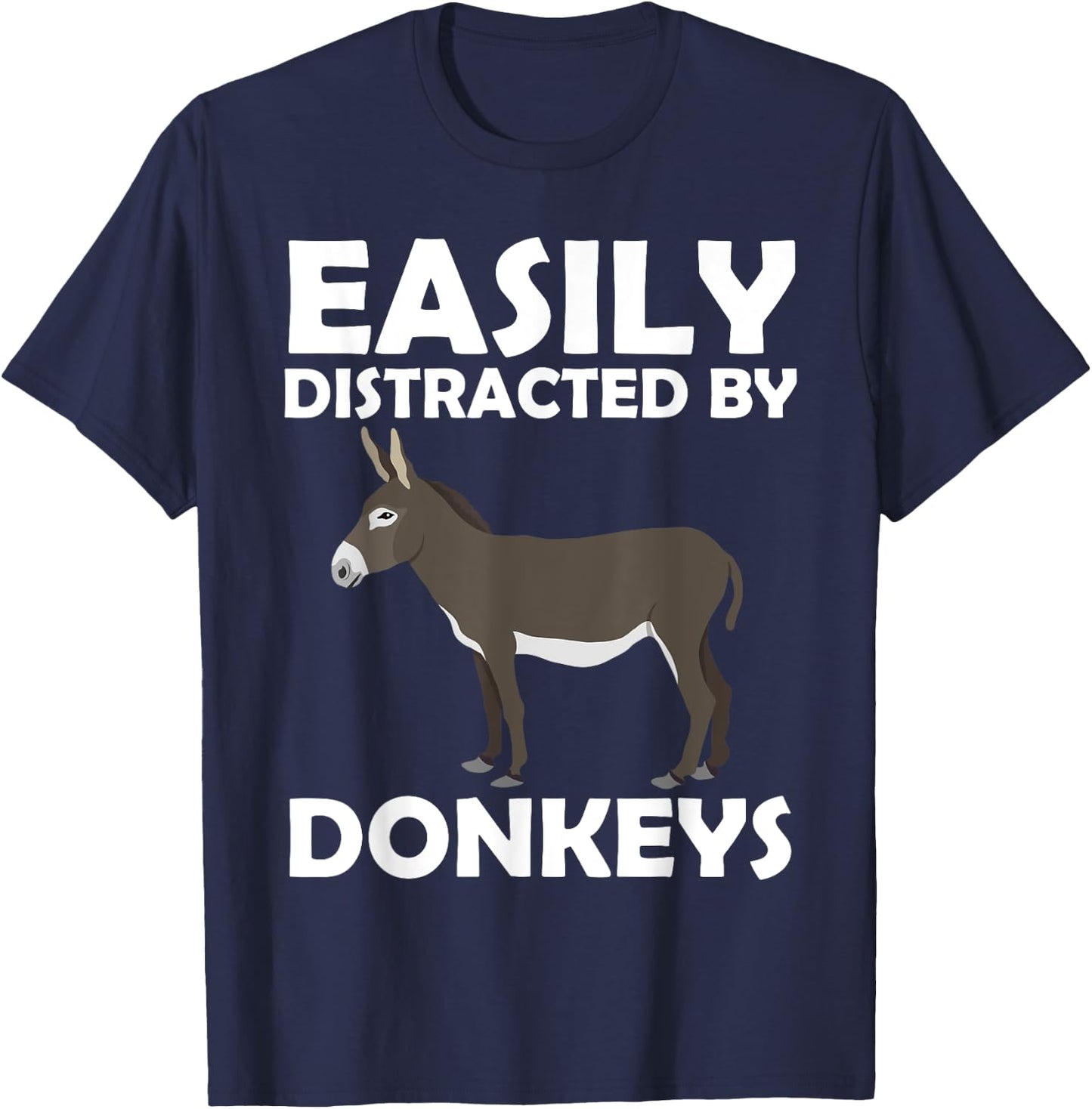 Cool Donkey Women Mule Horse Equine Safari Zookeeper T-Shirt - T-Shirt | Navy