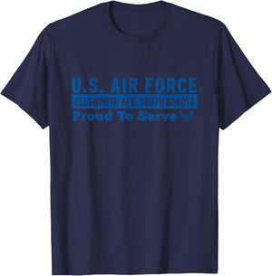 Ellsworth Air Force Base South Dakota USAF Ellsworth AFB T-Shirt - T-Shirt | Navy