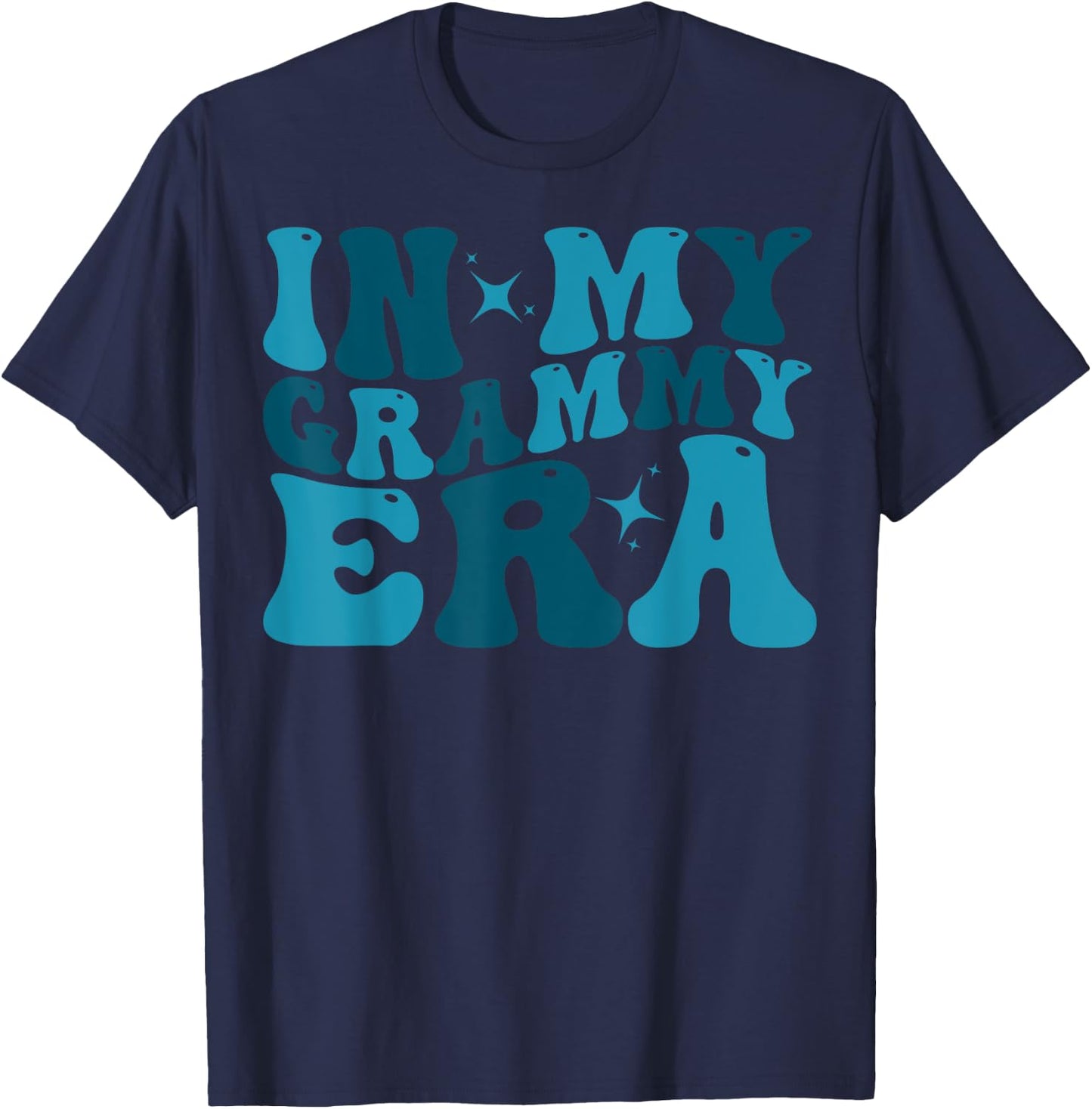 In My Grammy Era Lover Groovy Retro Mom Mother's Day T-Shirt - T-Shirt | Navy