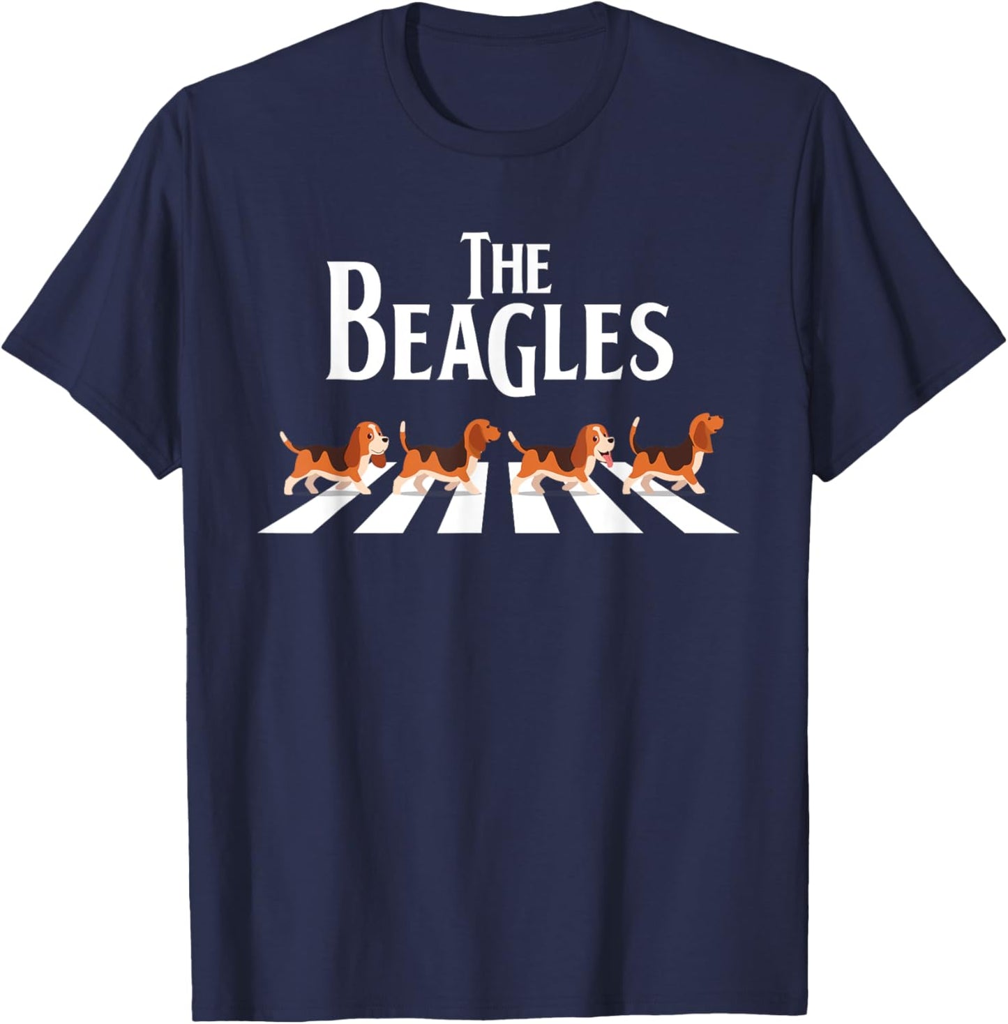The Beagles - Dog Animal Lover Puppy Owner Veterinarian Men Women Girls Kids T-Shirt - T-Shirt | Navy