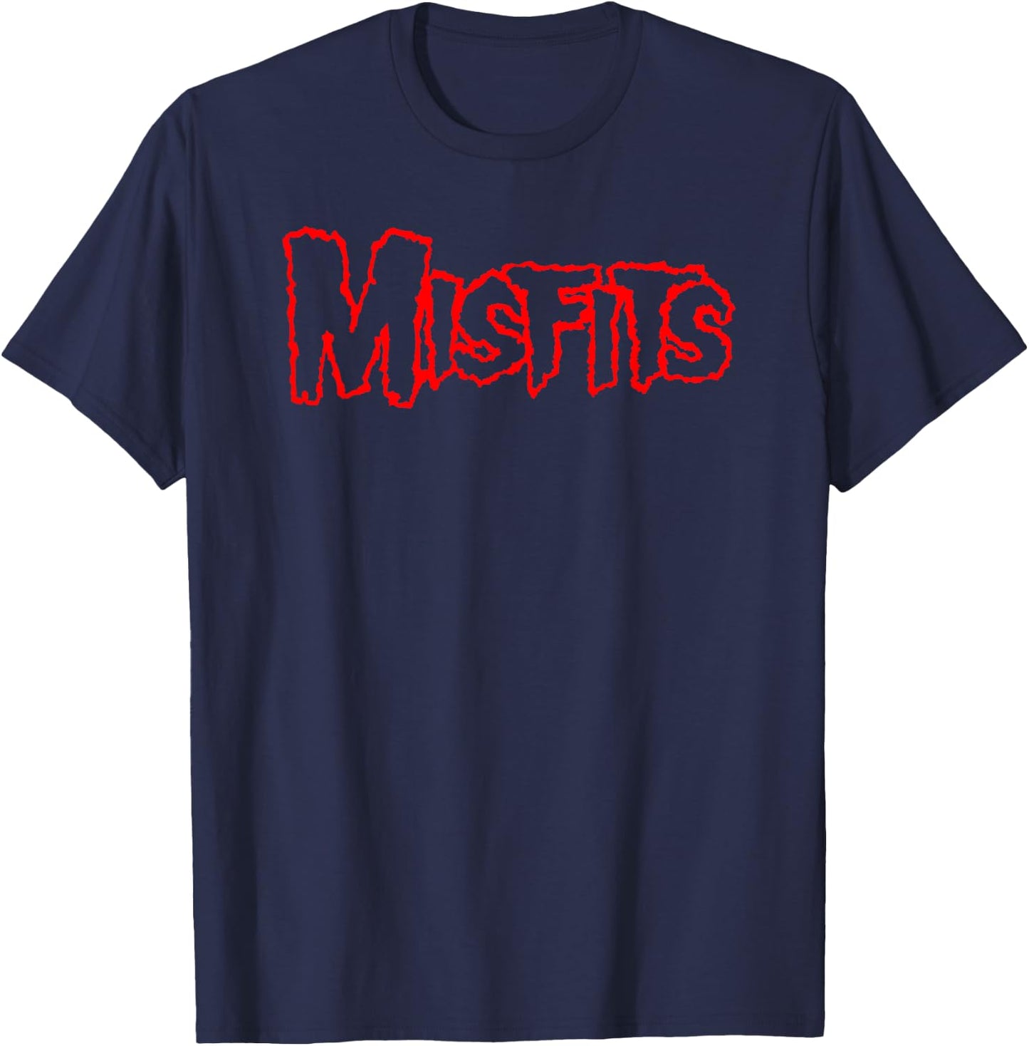 Misfits – Red Logo T-Shirt - T-Shirt | Navy