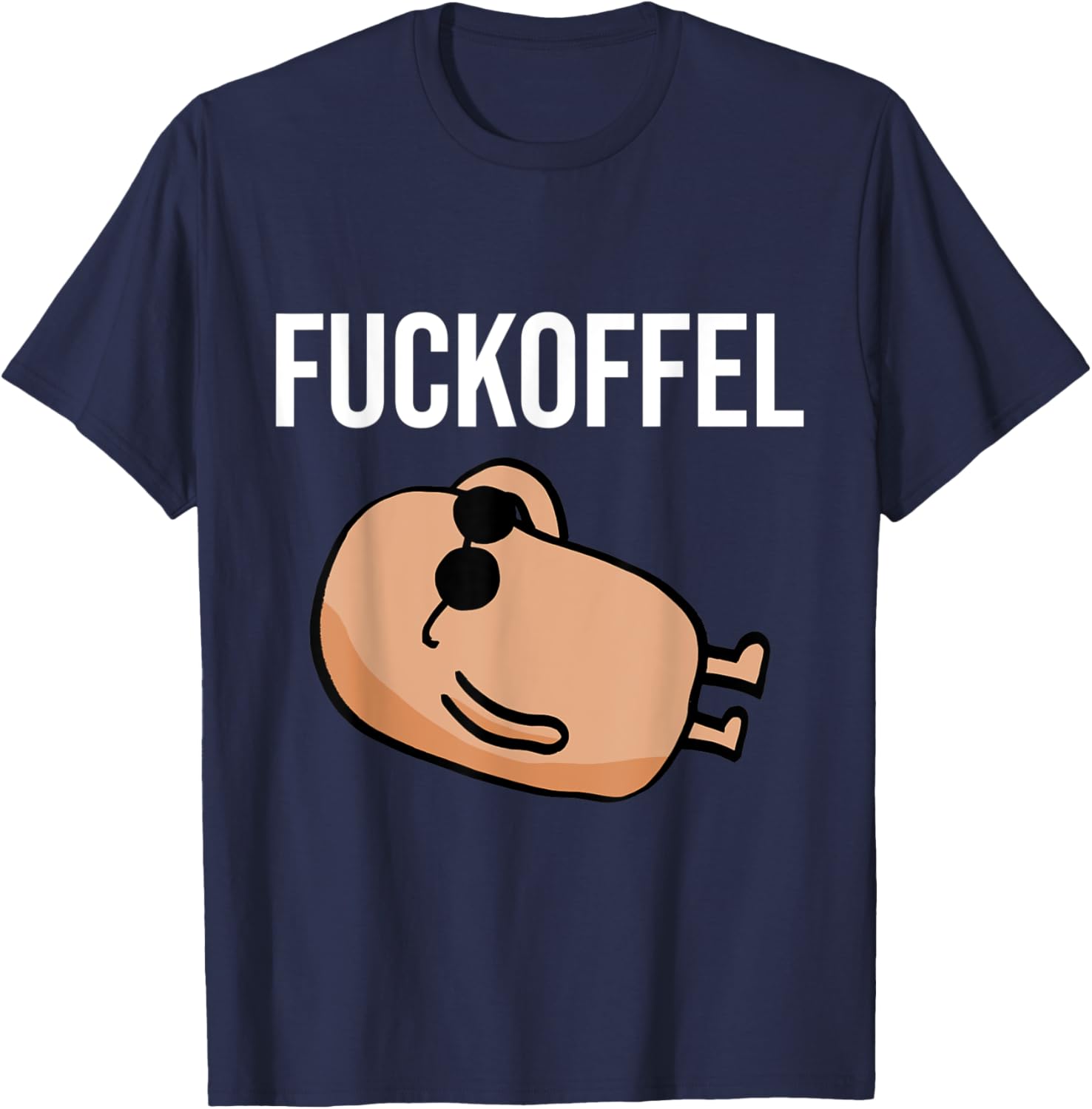 Potato Fuckoffel Funny Gift T-Shirt - T-Shirt | Navy