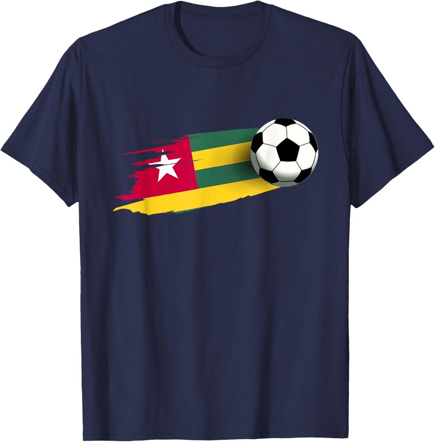 Togo Flag Jersey Togolese Soccer Team Togolese T-Shirt - T-Shirt | Navy