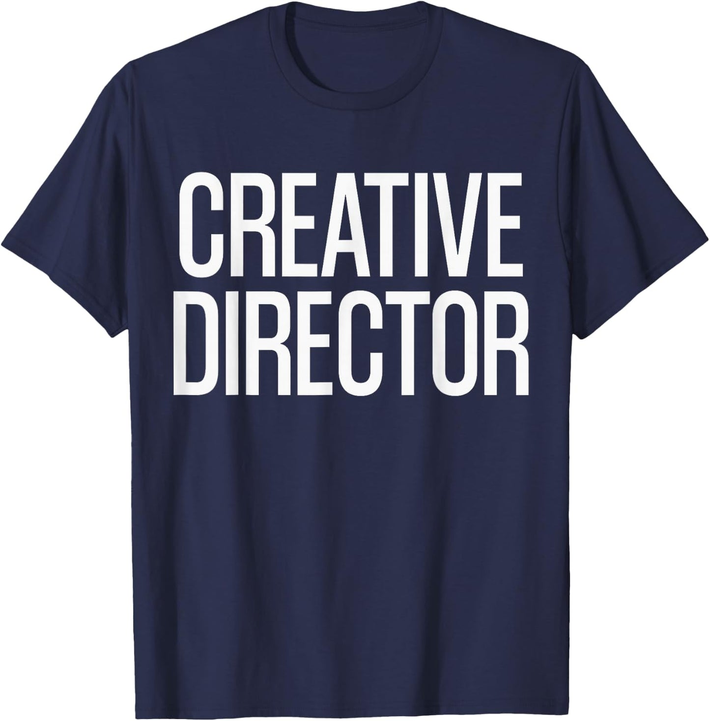 Film Crew Creative Director Gift Apparels | Bold Creative Director Text | Black T-Shirt - T-Shirt | Navy