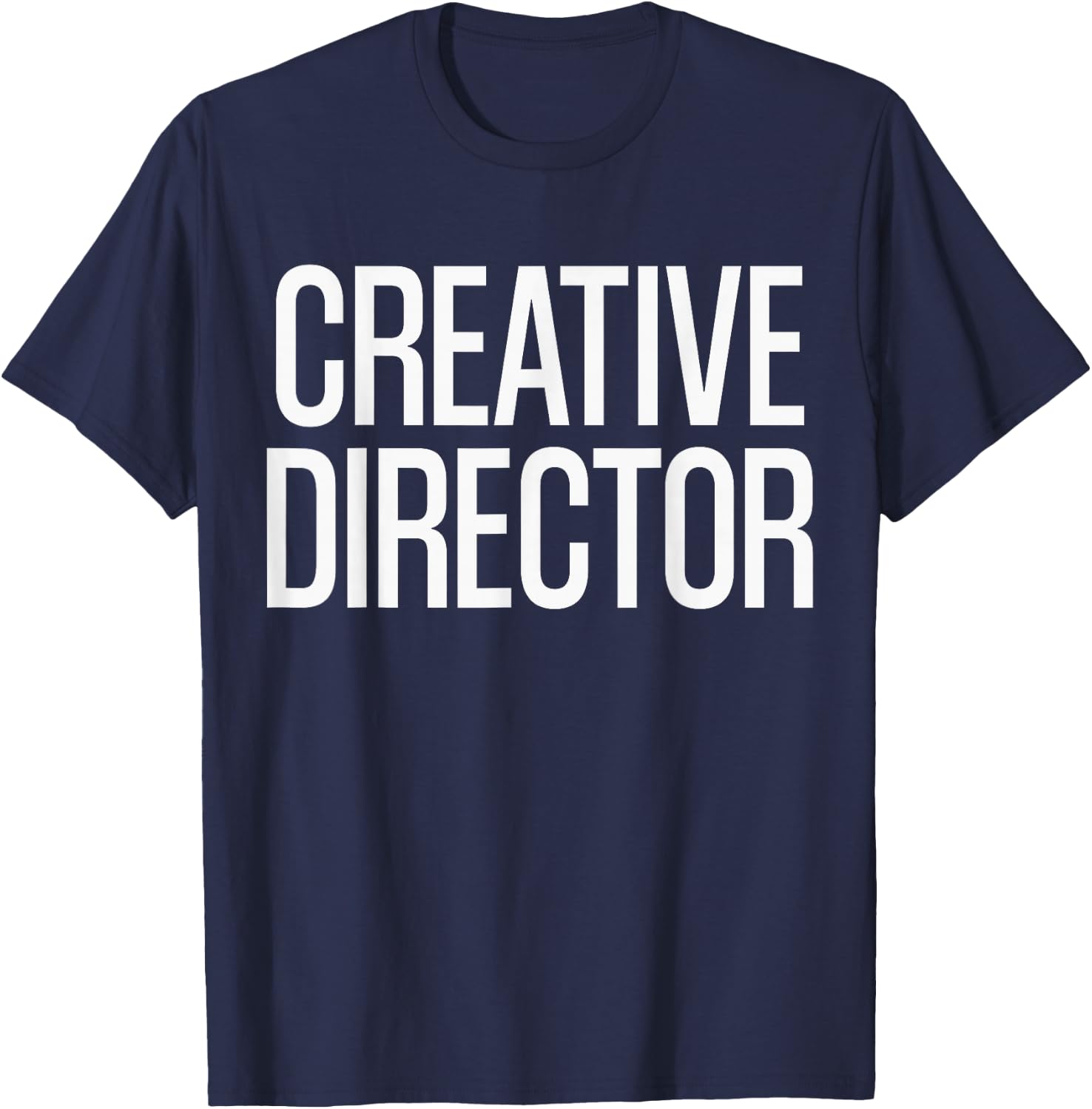 Film Crew Creative Director Gift Apparels | Bold Creative Director Text | Black T-Shirt - T-Shirt | Navy