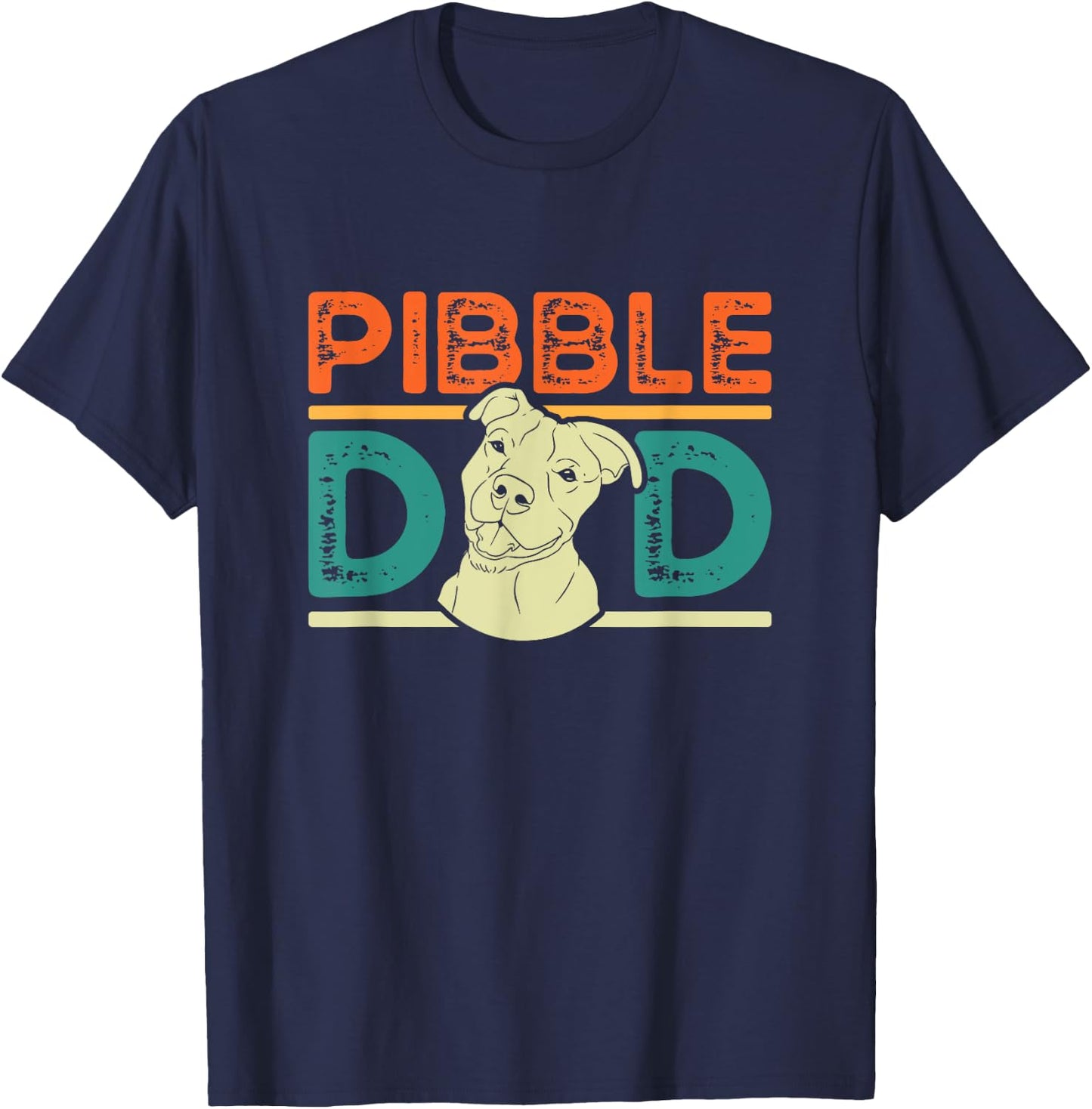 Pibble Dad T-Shirt - T-Shirt | Navy