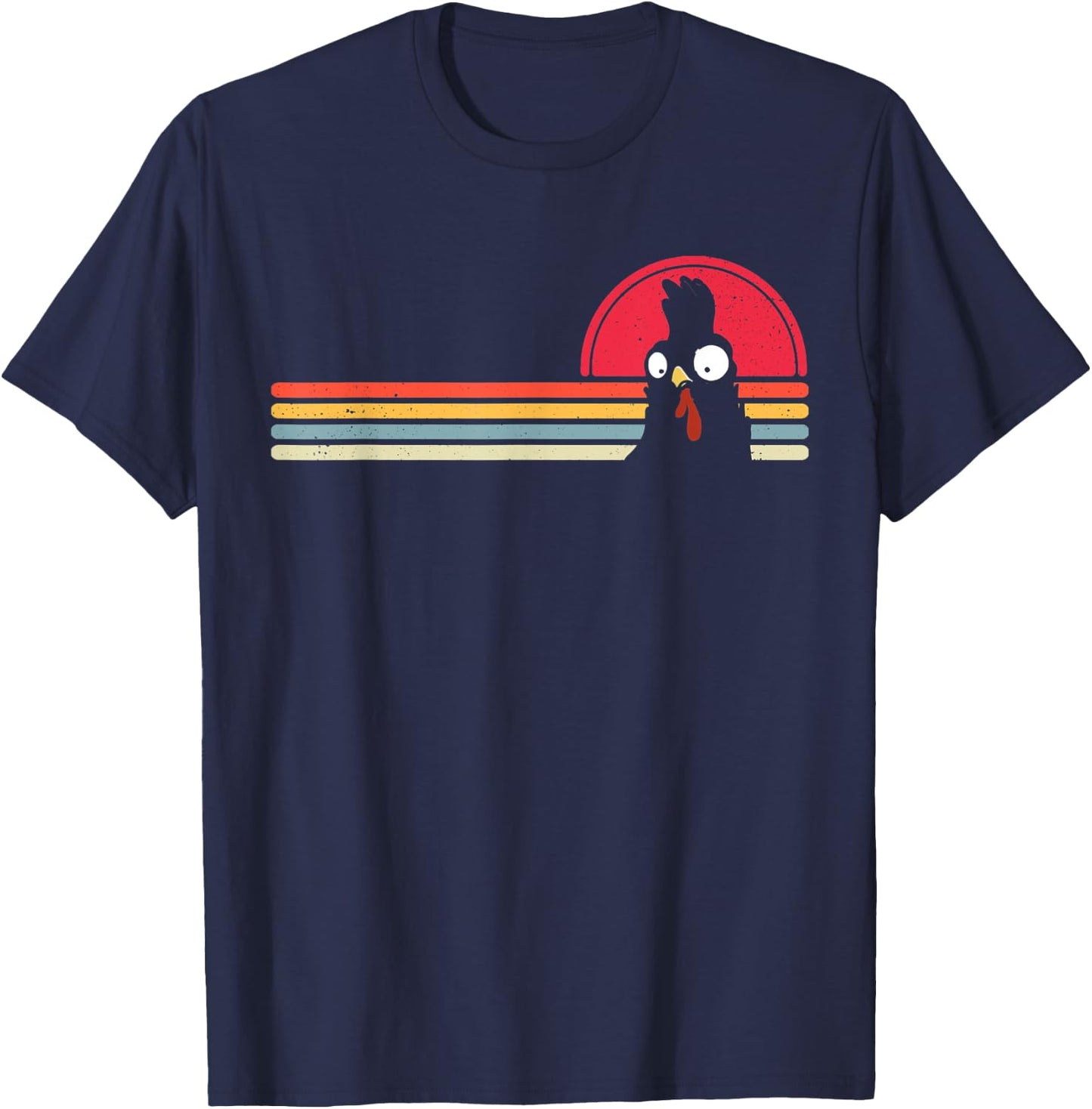 Chicken Farming Retro Chicken Farmer Girls Boys Men T-Shirt - T-Shirt | Navy