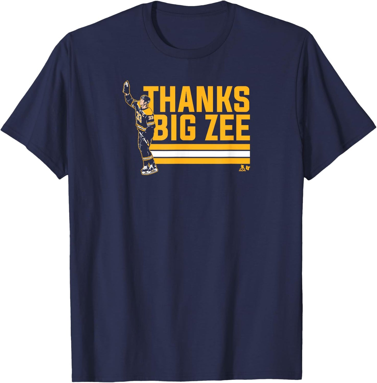 Zdeno Chara - Thanks Big Zee - Boston Hockey T-Shirt - T-Shirt | Navy