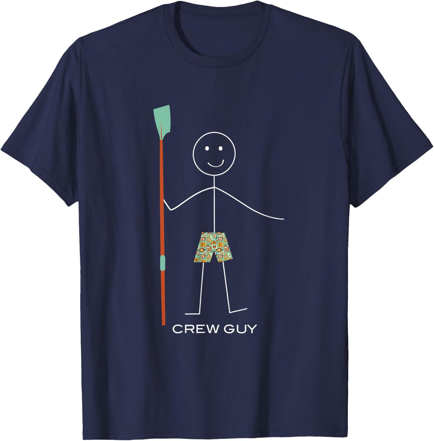 Funny Crew Guy, Boys Rowing T-Shirt - T-Shirt | Navy