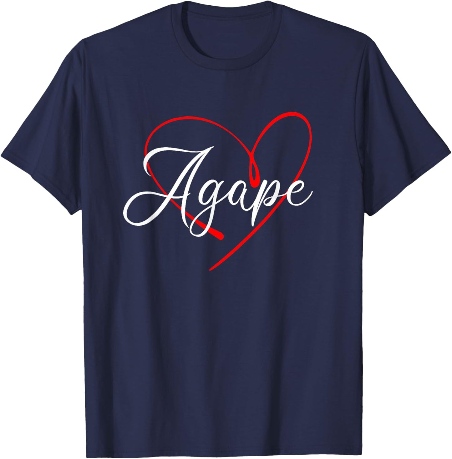 Agape greek word christianism agape T-Shirt - T-Shirt | Navy