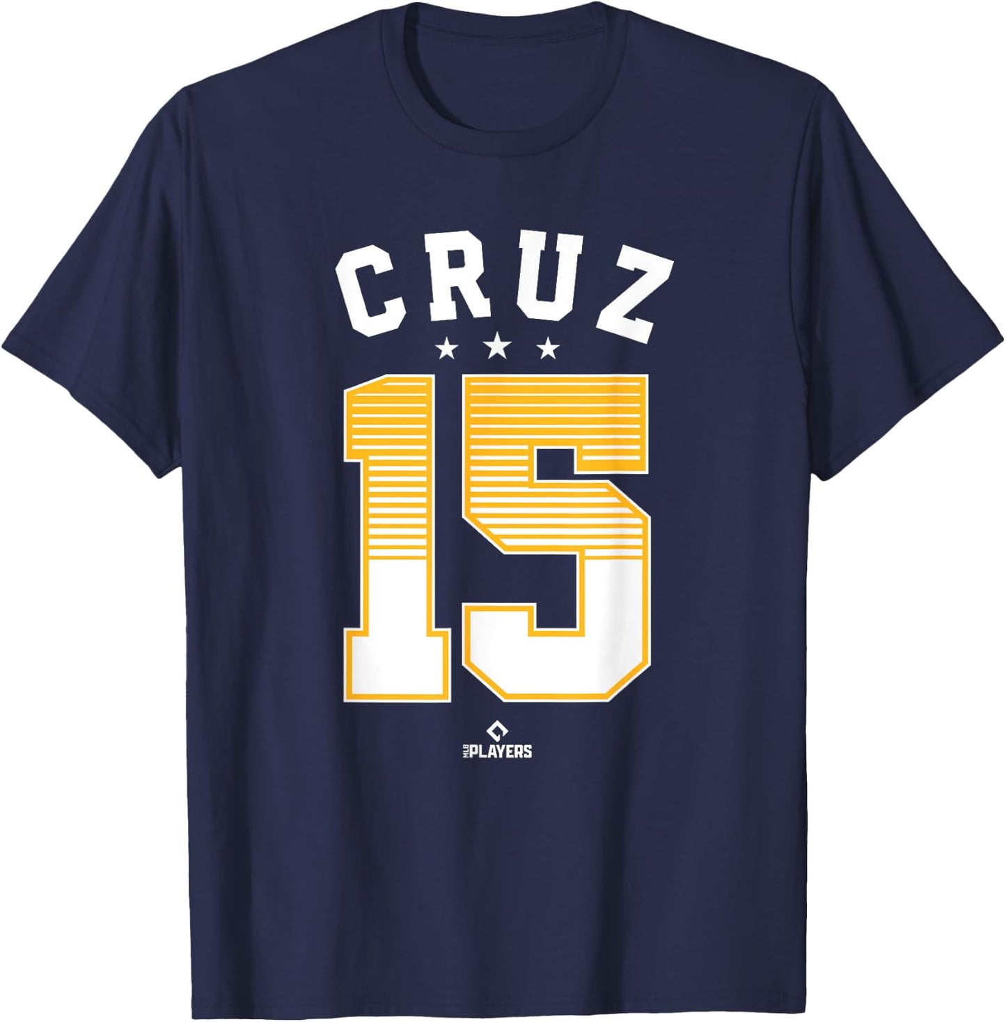 Oneil Cruz 15 Pittsburgh MLBPA T-Shirt - T-Shirt | Navy