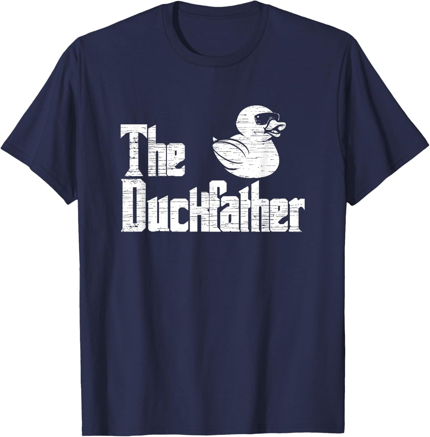 The Duckfather - Funny Rubber Duck T-Shirt - T-Shirt | Navy