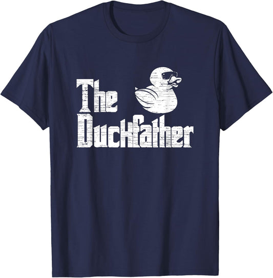 The Duckfather - Funny Rubber Duck T-Shirt - T-Shirt | Navy