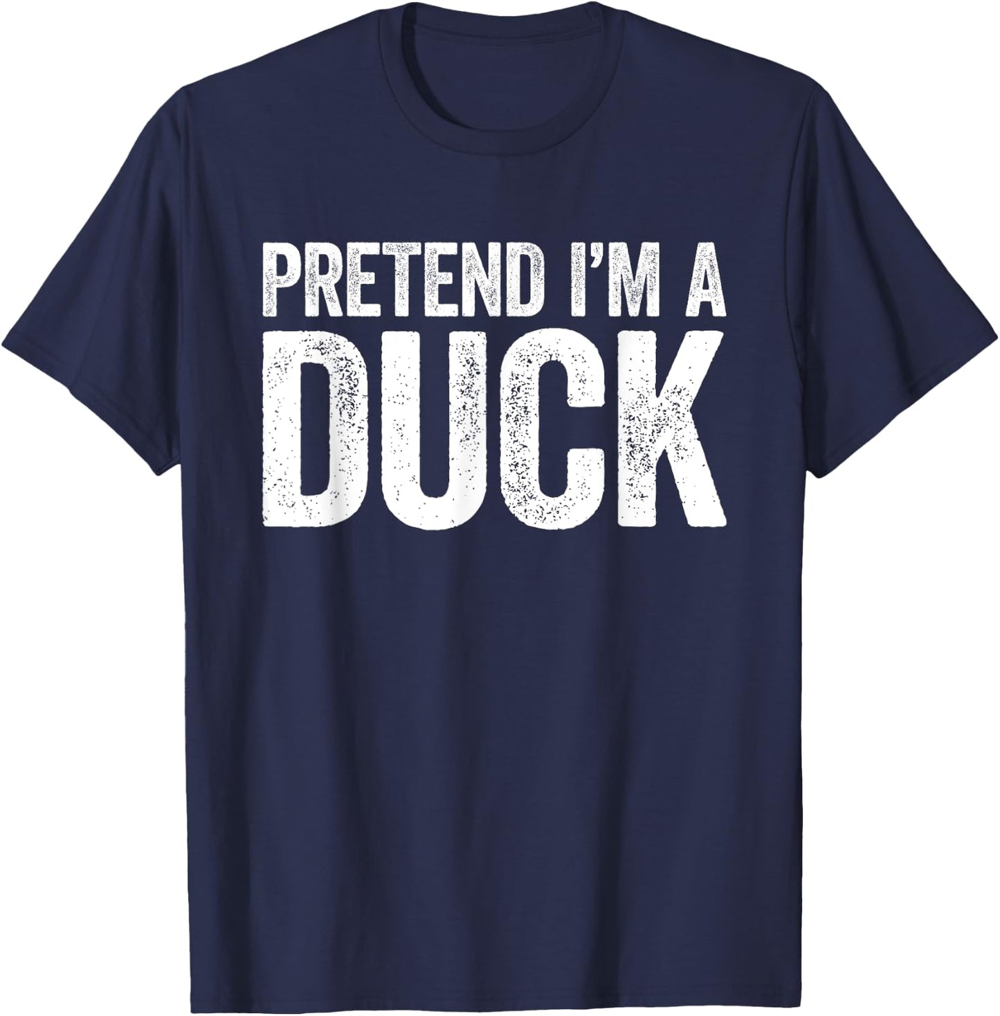 Pretend I'm A Duck Matching Duck Costume Shirt T-Shirt - T-Shirt | Navy