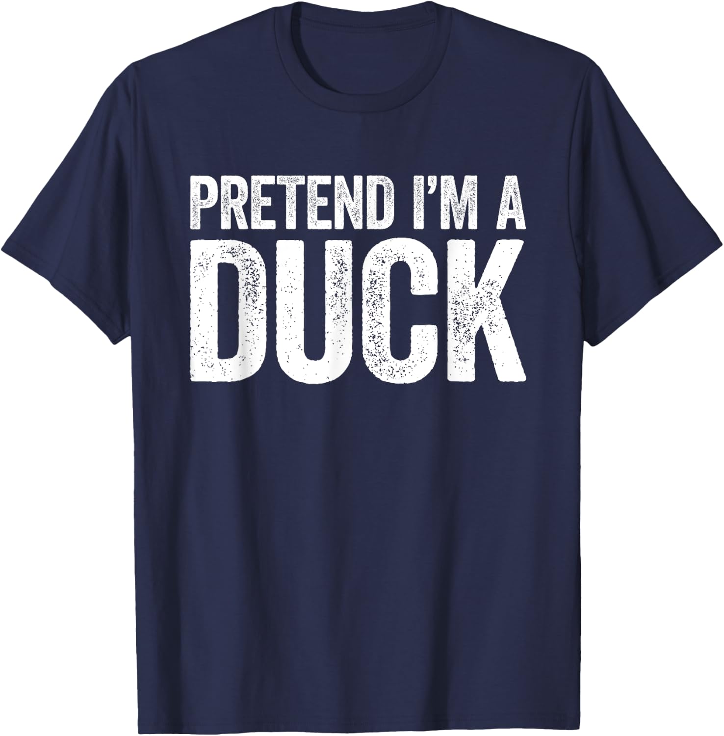 Pretend I'm A Duck Matching Duck Costume Shirt T-Shirt - T-Shirt | Navy