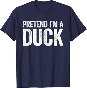Pretend I'm A Duck Matching Duck Costume Shirt T-Shirt - T-Shirt | Navy