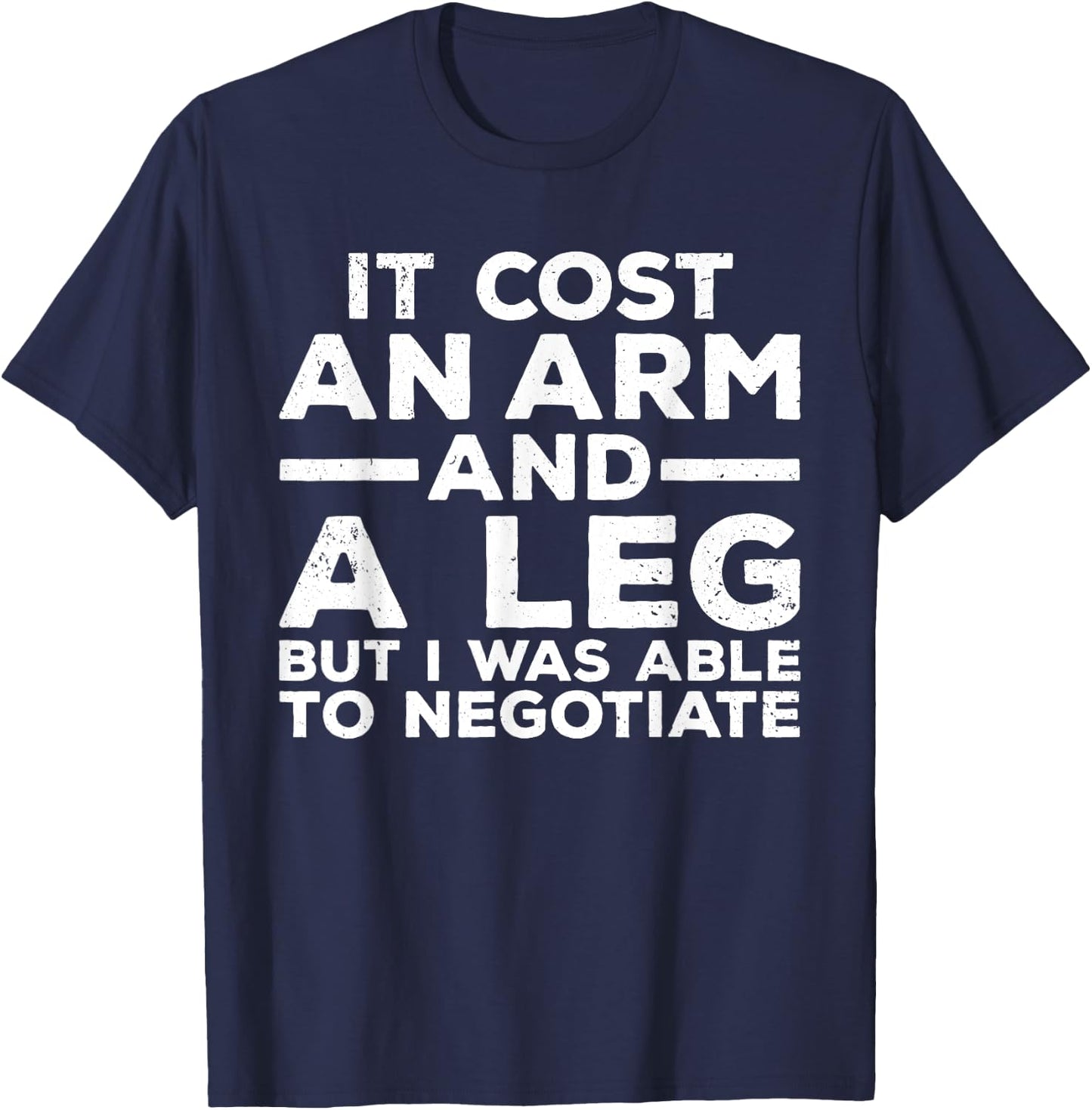 Funny Amputee Women Prosthetic Leg Amputation Joke T-Shirt - T-Shirt | Navy