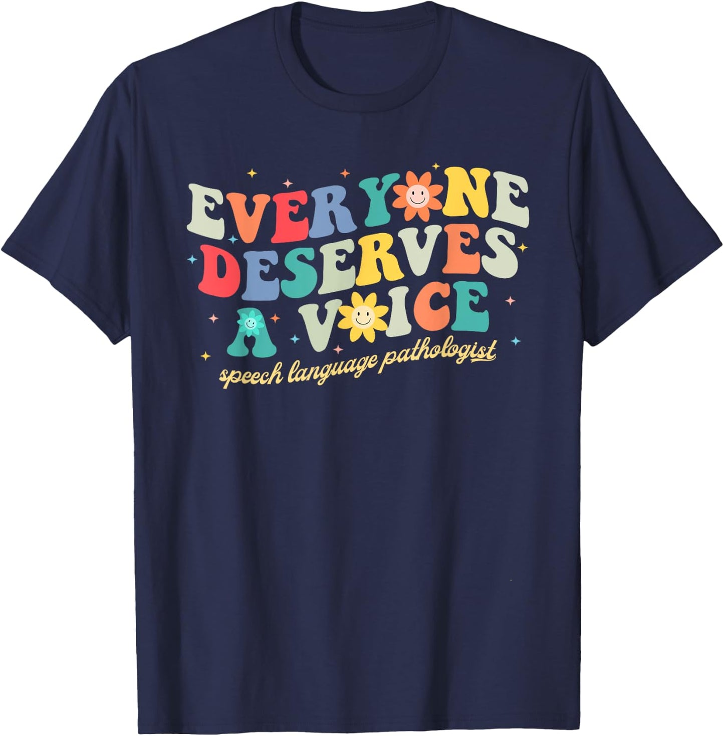 Speech Therapy Pathology SLP Speech Language Pathologist T-Shirt - T-Shirt | Navy