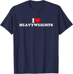 I Love Heavyweights T-Shirt - T-Shirt | Navy