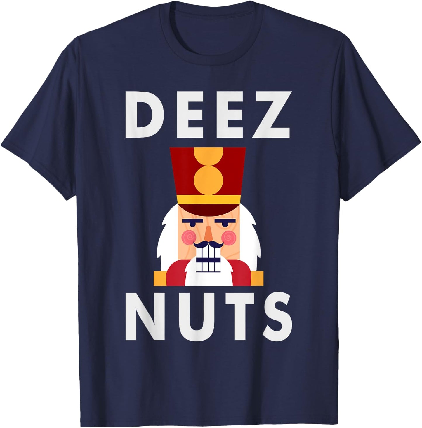 Deez Nuts | Funny Christmas Nutcracker Kids T-Shirt - T-Shirt | Navy