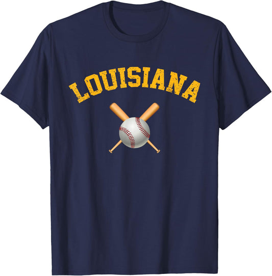 Louisiana Baseball T-Shirt - T-Shirt | Navy