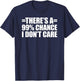 There's A 99% Chance That I Don't Care T-Shirt - T-Shirt | Navy